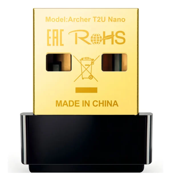 ADAPTADOR USB INALÁMBRICO AC600 TP-LINK ARCHER T2U NANO CON DOBLE BANDA DE ALTA VELOCIDAD - Image 2